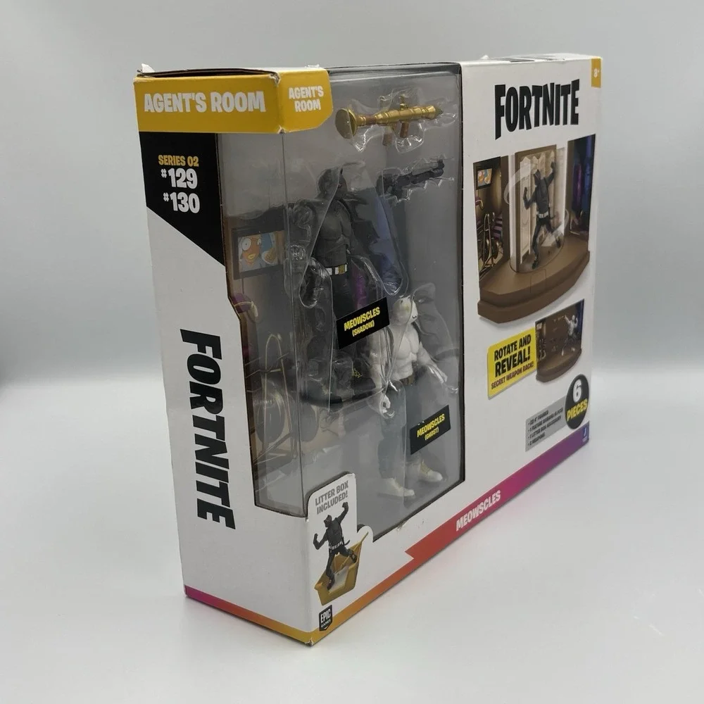 Fortnite Agents Room - Meowscles Ghost And Shadow Set - Epic Games Jazwares New‎